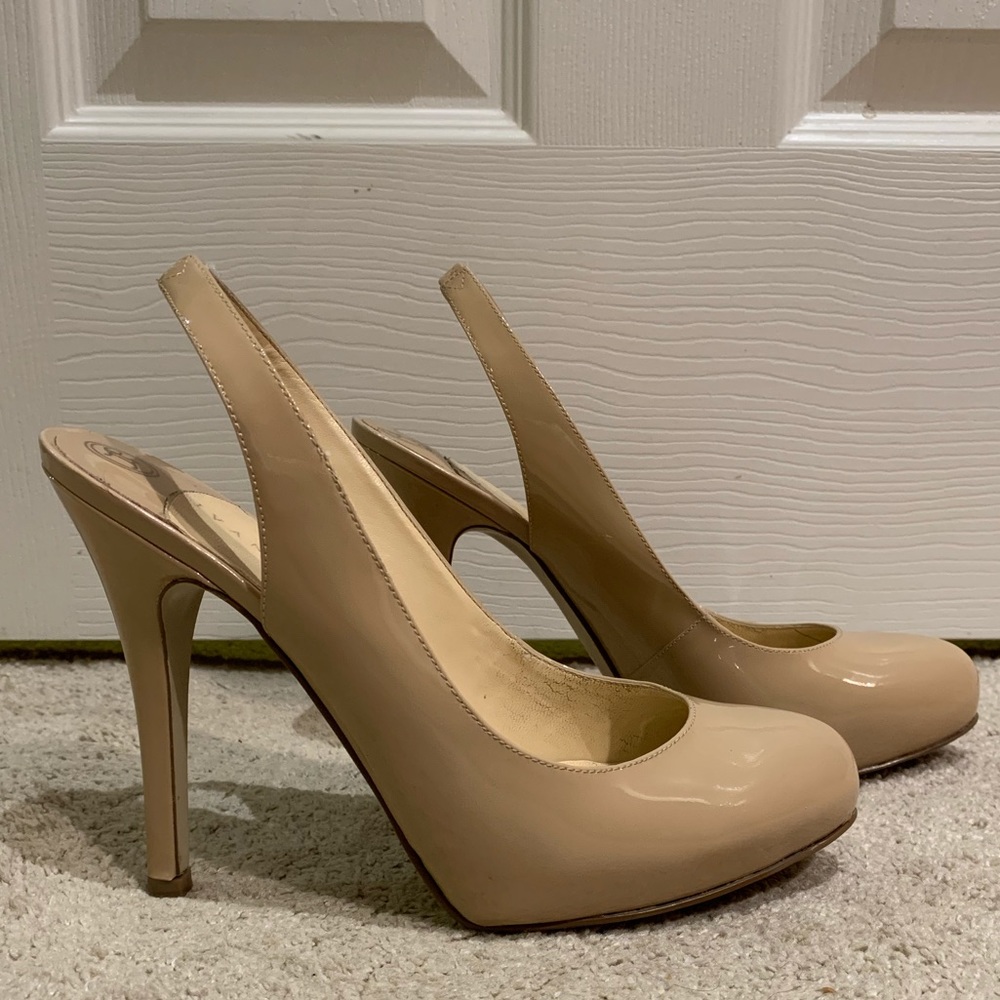 Ivanka Trump Pandora Light Natural Patent heels